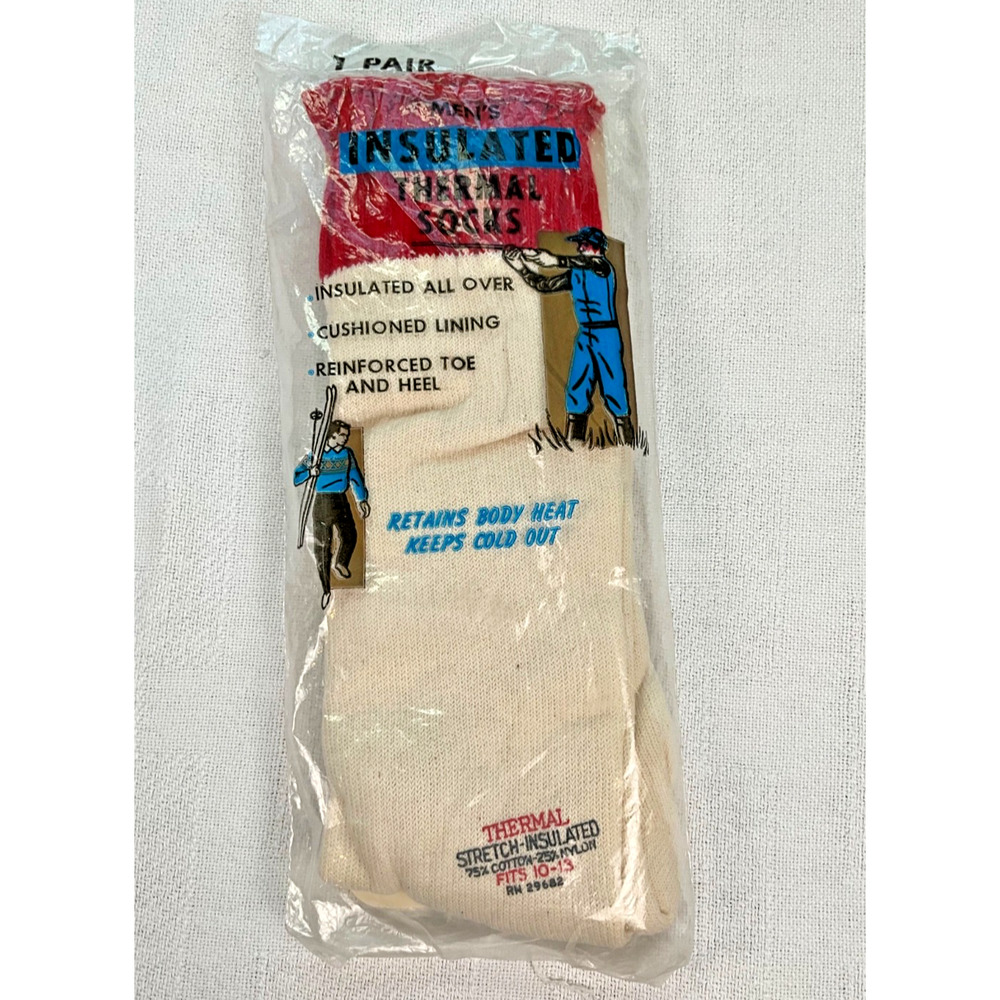 Vtg Alaskan Thermal Socks New in Bag Deadstock Hunter Gorpcore 70s 80s USA
